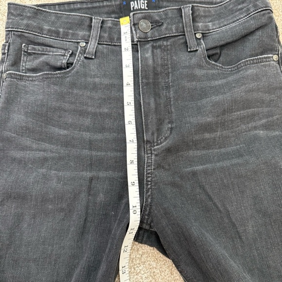 Paige Straight Leg Black Jeans Size 27 - Picture 12 of 13